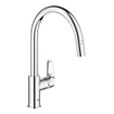 Grohe Start Loop Keukenkraan - 1-gats - hoge draaibare uittrekbare uitloop- voorsprong 21.5cm - open greep - chroom SW924749