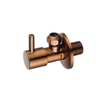 Fortifura Calvi Robinet d'arrêt d'angle avec tuyau flexible - tuyau de 30cm - 1/2\"x3/8\"" - cuivre brossé" SW1382533