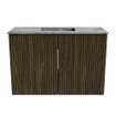 Mondiaz JOYA-DLUX 60cm toiletmeubel - kleur Shadow - Wastafel FAYE positie Midden 1 kraangat kleur Sombra. SW1425179