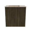Mondiaz JOYA-DLUX 40cm toiletmeubel - kleur Shadow - Wastafel FAYE positie Links 1 kraangat kleur Saba. SW1425087