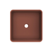 Arcqua Case vasque à poser - carrée - 37x37cm - terracotta mat SW1209084
