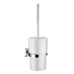 Smedbo Ice Porte-brosse de toilette - ouvert - modèle mural - chrome/porcelaine SW74379