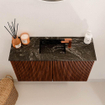 Mondiaz JOYA-DLUX 70cm toiletmeubel - kleur Ruby - Wastafel FAYE positie Midden 1 kraangat kleur Lava. SW1423624