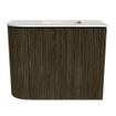 Mondiaz JOYA-DLUX 51.6cm toiletmeubel - ronding links kleur Shadow - Wastafel FAYE positie Rechts 1 kraangat kleur Ostra. SW1423046