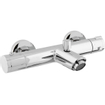 Go by Van Marcke mitigeur thermostatique de baignoire avec ensemble de douchette ronde chrome SW375238