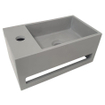 Wiesbaden Julia fontein links 35 x 20 x 16 cm solid surface betonlook SW296047