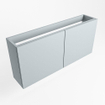 Mondiaz FOWY Meuble sous lave-mains - 110x22x50cm - 2 portes - push to open - softclose - Clay SW1016919