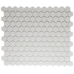 La Mosaic Factory London carreau mosaïque - 26x30cm - carrelage mural et de sol - Hexagone/Hexagone - Porcelaine Super White Mat SW654805