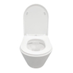 Wiesbaden Vesta WC suspendu rimless avec abattant slim Shade softclose et quick release mat blanc SW373888