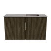 Mondiaz JOYA-DLUX 70cm meuble de salle de bains - couleur Shadow - Vasque FAYE position Droite Sans trou de robinet couleur Oza. SW1425032