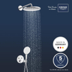 GROHE QuickFix Precision SmartControl Système de douche encastré - tête de douche mono Vitalio Rain 310 - chrome. SW1120182