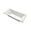 Xenz Society Duobad - 180x80x53 - afvoer Midden - acryl - wit mat SW103067