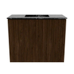 Mondiaz JOYA-DLUX Meuble de salle de bains 50cm - couleur Walnut - Vasque FAYE position Milieu Sans trou de robinet couleur Lava SW1422404