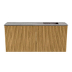 Mondiaz JOYA-DLUX 90cm toiletmeubel - kleur Oak - Wastafel FAYE positie Rechts 1 kraangat kleur Oza. SW1426278