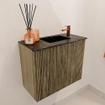 Mondiaz JOYA-DLUX 50cm toiletmeubel - kleur Dusk - Wastafel FAYE positie Rechts 1 kraangat kleur Lava. SW1423218