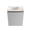 MONDIAZ TURE-DLUX 40cm toiletmeubel Plata. EDEN wastafel Frappe positie links. Zonder kraangat. SW1105201