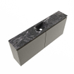 MONDIAZ TURE-DLUX Meuble de toilettes 120cm Smoke. Lavabo EDEN Lava position milieu. Sans trou de robinet. SW1104112