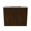 Mondiaz JOYA-DLUX Meuble de salle de bains 50cm - couleur Walnut - Vasque FAYE position Milieu Sans trou de robinet couleur Sombra. SW1424703