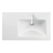 Duravit Me by Starck Vasque pour meuble - 83x49cm - cuve à droite - 1 trou de robinet - avec trop-plein - blanc mat SW297060