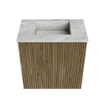 Mondiaz JOYA-DLUX Meuble de toilette 40cm - couleur Dusk - Vasque FAYE position Milieu Sans trou de robinet couleur Glace SW1423126