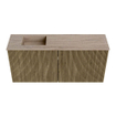 Mondiaz JOYA-DLUX 90cm meuble de toilette - couleur Dusk - Vasque FAYE position Gauche Sans trou de robinet couleur Saba SW1426063