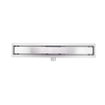 Fortifura Galeria Caniveau de douche 70cm avec grille fermée et bride de sol en acier inoxydable SW716569