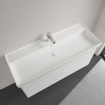 Villeroy & Boch Collaro Plan vasque 120x47cm 1 trou de robinet avec trop-plein Ceramic+ Stone white SW358339