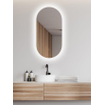 Wiesbaden Lumia miroir ovale avec LED, dimmable et chauffage miroir 50 x 100 cm SW892029