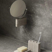 Marble Vanity Mirror, mural | H 26,5 cm, L 21 cm, P 2 cm Miroir cosmétique en marbre avec fixation murale SW1116667