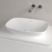 Villeroy & Boch Loop & Friends Opzetwastafel - 560 x 380 x 120 mm - glans wit Alpin (wit) - met overloop SW644090