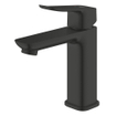 Grohe Dice Robinet lavabo - m-size - monotrou - démarrage à froid - bonde clic-clac - noir mat SW1440585