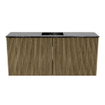 Mondiaz JOYA-DLUX 90cm meuble de salle de bains - couleur Dusk - Vasque FAYE position Milieu 1 trou de robinet couleur Lava. SW1423237