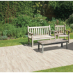 Terravito Darivo Terrastegel White 30x120x2cm Gerectificeerd Houtlook Mat Wit SW420217