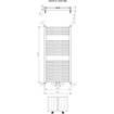 Plieger Roma M designradiator horizontaal middenaansluiting 1255x600mm 700W wit SW225761