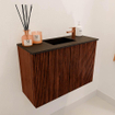 Mondiaz JOYA 60cm meuble de toilette - couleur Ruby - Lavabo FAYE position Milieu 1 trou de robinet couleur Urban. SW1421828
