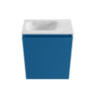 MONDIAZ TURE-DLUX meuble de toilettes 40cm Jeans. EDEN lavabo Opalo position gauche. Avec 1 trou de robinet. SW1104369