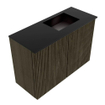 Mondiaz JOYA 60cm meuble de salle de bains - couleur Shadow - Vasque FAYE position Droite 1 trou de robinet couleur Urban. SW1421501