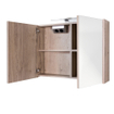 Best Design Halifax Armoire de toilette 80x60cm avec éclairage dessus MDF aspect bois SW815940