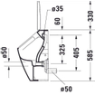 Duravit Me by starck urinoir wit-mat wit SW297054