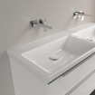 Villeroy & Boch Subway 3.0 Double lavabo à poser - 1300 x 475 x 165 mm - Blanc Alpin CeramicPlus - sans trop-plein SW701255