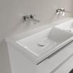 Villeroy & boch subway 3.0 lavabo de meuble 130x47x16.5cm rectangle 2 lavabos sans trou de débordement blanc alpin gloss ceramic+ SW701255