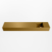 Mondiaz TYNE Fontaine - 120x23x12cm - lavabo Droit - sans trous de robinet - solid surface - Oro SW1026170