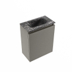 MONDIAZ TURE-DLUX Meuble toilette - 40cm - Smoke - EDEN - vasque Lava - position centrale - sans trou de robinet SW1104038