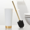 Sealskin Glossy Toiletborstel met houder Polyresin Goud/Wit SW94595