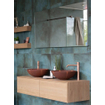 Looox Wood collection Wood wastafelonderbouwkast m. 2 laden 140x30x46cm eiken - old grey SW546694