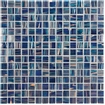 La Mosaic Factory Amsterdam carreau mosaïque - 32,2x32,2cm - carrelage mural et de sol - Carré - Verre Bleu Foncé brillant SW654766