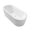 Xellanz Bianco vrijstaand ligbad 178x80cm acryl glans wit met waste glans wit SW72924