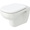 FugaFlow Eccelente Pietra Abattant WC - dégagement rapide - fermeture douce - compatible avec Duravit D-code - blanc brillant SW1469053