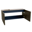 Mondiaz JOYA-DLUX 100cm toiletmeubel - kleur Shadow - Wastafel FAYE positie Links 1 kraangat kleur Arena. SW1424816
