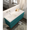 Mondiaz VICA ensemble de meuble de salle de bain - 120cm - meuble sous-vasque smag - 4 tiroirs - lavabo cloud gauche - sans trou de robinet version XL 60cm de haut SW1090090